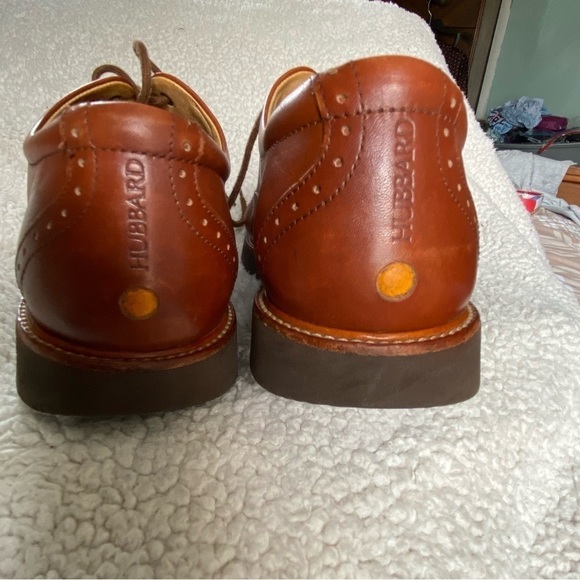 Hubbard Leather Brogue Shoes with lace,Sz:    8 W, Color: Whiskey Tan - Picture 4 of 8
